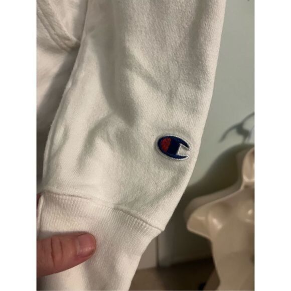 Vintage Champion Reverse Weave White Hoodie. Size Small. Super CLEAN - Picture 5 of 5